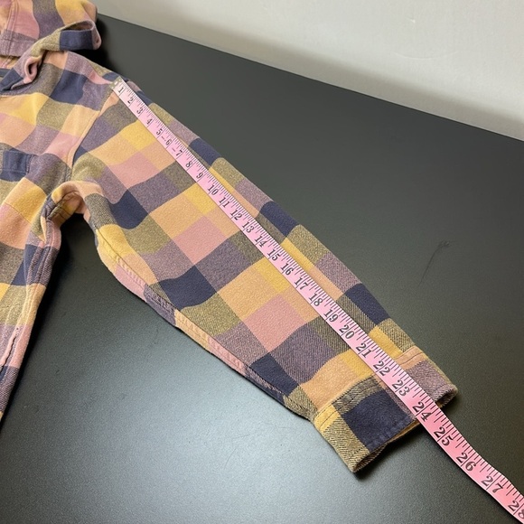 LL Bean Soft Brushed Plaid Flannel Pullover Hoodie 1X Relaxed Fit Pockets Comfy - Picture 12 of 15